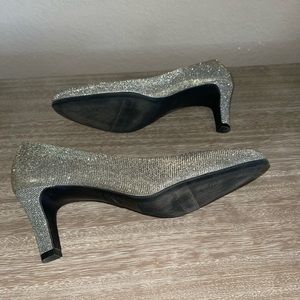 Elegant Silver Women's Heels